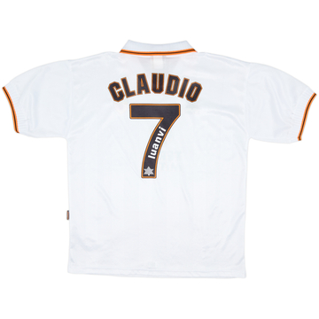 1998-99 Valencia Home Shirt Claudio #7 - 9/10 - (XL)