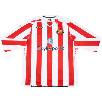 2007-08 Sunderland Home L/S Shirt - 5/10 - (XXL)
