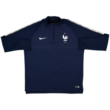 2018-19 France Nike 1/4 Zip Drill Top - 9/10 - (XL)