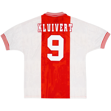 1996-97 Ajax Home Shirt Kluivert #9 - 9/10 - (L)