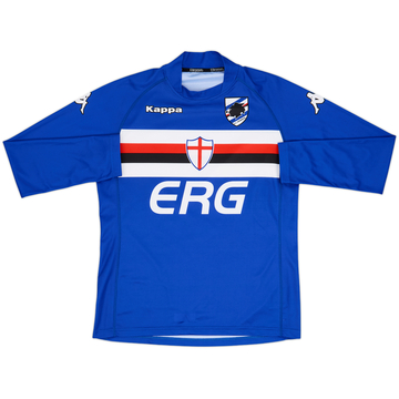 2004-05 Sampdoria Basic Home L/S Shirt - 9/10 - (XL)
