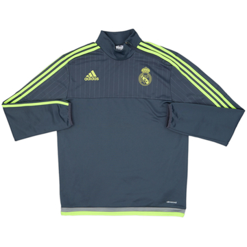 2015-16 Real Madrid adidas 1/4 Zip Drill Top - 8/10 - (M)