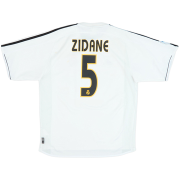 2003-04 Real Madrid Home Shirt Zidane #5 - 7/10 - (M)