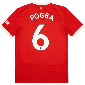 2021-22 Manchester United Home Shirt Pogba #6 - 7/10 - (S)