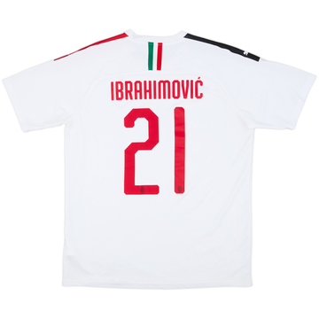 2019-20 AC Milan Away Shirt Ibrahimovic #21 - 8/10 - (L)