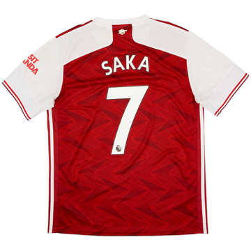 2020-21 Arsenal Home Shirt Saka #7 - 6/10 - (L)