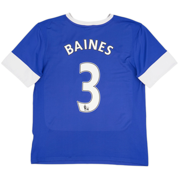 2012-13 Everton Home Shirt Baines #3 - 8/10 - (L)