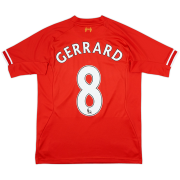 2013-14 Liverpool Home Shirt Gerrard #8 - 5/10 - (M)