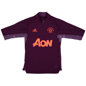 2020-21 Manchester United adidas 1/4 Zip Drill Top - 9/10 - (XS)