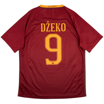 2016-17 Roma Home Shirt Dzeko #9 - 10/10 - (L)