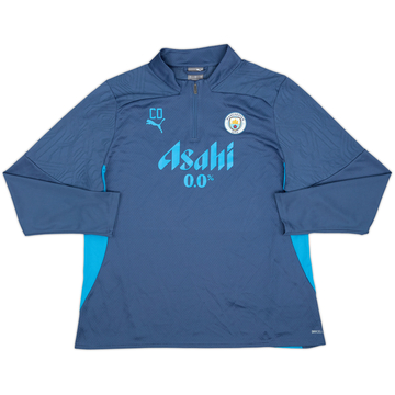 2024-25 Manchester City Staff Issue Puma 1/4 Zip Drill Top CO - 10/10 - (XL)