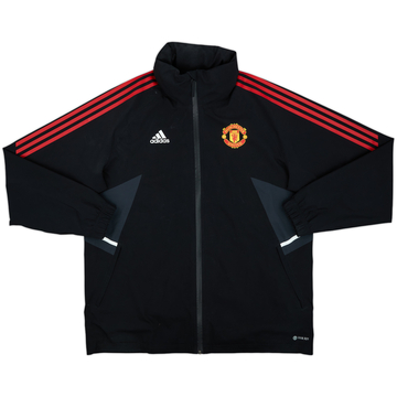 2022-23 Manchester United adidas Hooded Rain Jacket - 6/10 - (XL)
