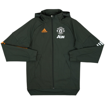 2020-21 Manchester United adidas Hooded Rain Jacket - 8/10 - (XS)
