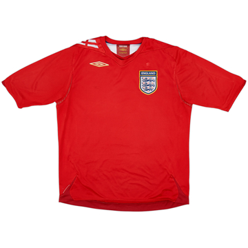 2006-08 England Away Shirt - 5/10 - (L)