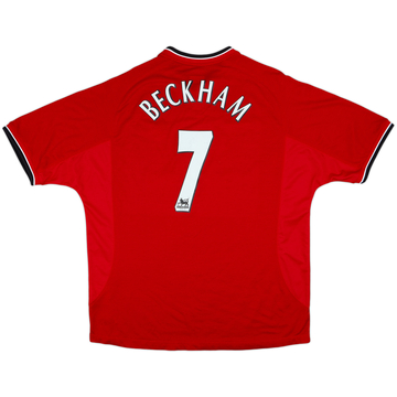 2000-02 Manchester United Home Shirt Beckham #7 - 6/10 - (XXL)
