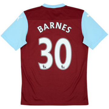 2014-15 Burnley Home Shirt Barnes #30 - 8/10 - (M)