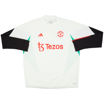 2023-24 Manchester United adidas 1/4 Zip Drill Top - 6/10 - (XL)
