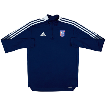 2021-22 Ipswich Town adidas 1/4 Drill Top - 8/10 - (L)