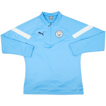 2022-23 Manchester City Puma 1/4 Zip Drill Top - 8/10 - (L)
