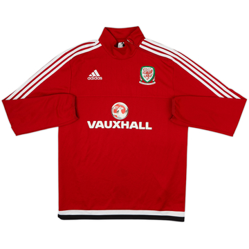 2015-16 Wales adidas 1/4 Zip Dril Top - 8/10 - (M)