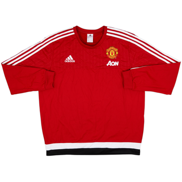 2015-16 Manchester United adidas Sweat Top - 10/10 - (XL)