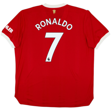 2021-22 Manchester United Authentic Home Shirt Ronaldo #7 - 7/10 - (XL)