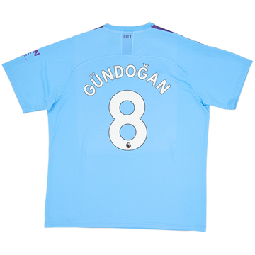 2019-20 Manchester City Home Shirt Gundogan #8 - 10/10 - (XXL)