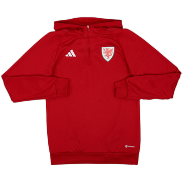 2022-23 Wales 1/4 Zip Hooded Drill Top - 8/10 - (S)