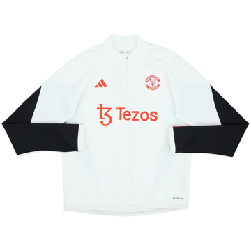 2023-24 Manchester United adidas 1/4 Zip Drill Top - 7/10 - (Women's M)