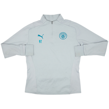 2021-22 Manchester City Player Issue Puma 1/4 Zip Drill Top #97 - 8/10 - (M)
