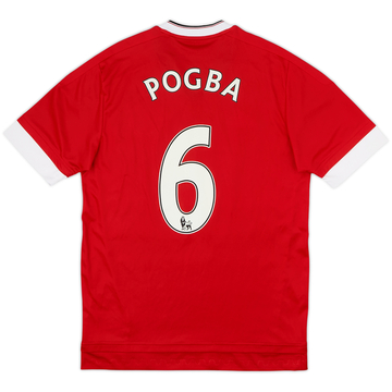2015-16 Manchester United Home Shirt Pogba #6 - 9/10 - (S)