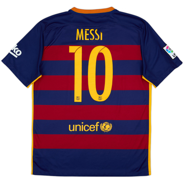 2015-16 Barcelona Home Shirt Messi #10 - 5/10 - (L)