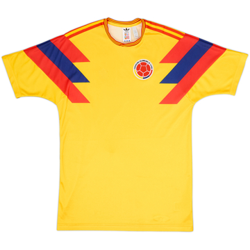 2018 Colombia '1990' Retro Home Shirt - 4/10 - (S)