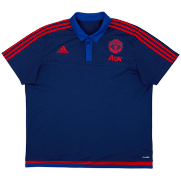 2015-16 Manchester United adidas Polo Shirt - 9/10 - (XXL)