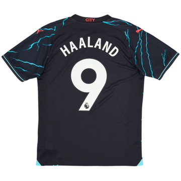 2023-24 Manchester City Third Shirt Haaland #9 - 8/10 - (M)