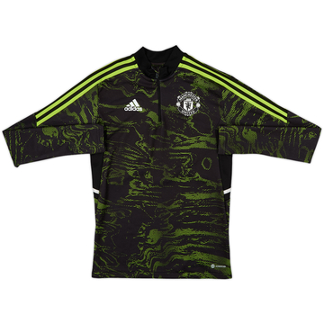2022-23 Manchester United adidas 1/4 Zip Training Top - 8/10 - (XS)
