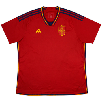 2022-23 Spain Home Shirt - 9/10 - (XXL)