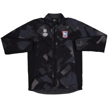 2023-24 Ipswich Staff Issue Umbro Track Jacket KH - 8/10 - (L)