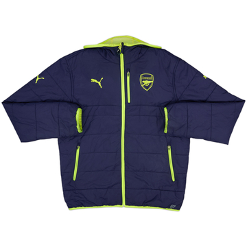 2016-17 Arsenal Puma Reversible Padded Bench Coat - 7/10 - (L)