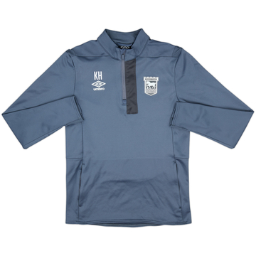 2018-19 Ipswich Staff Issue Umbro 1/4 Zip Drill Top KH - 10/10 - (XL)