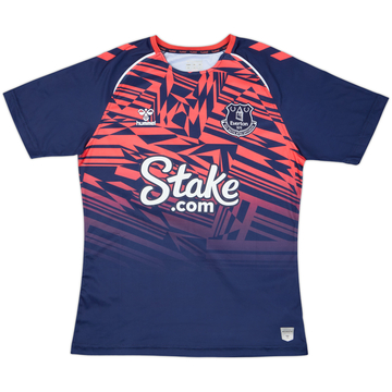 2023-24 Everton Hummel Pre Match Training Shirt - 9/10 - (M)