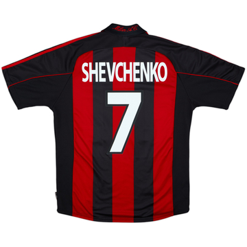 2000-02 AC Milan Home Shirt Shevchenko #7 - 8/10 - (M)