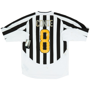 2003-04 Juventus Home L/S Shirt Conte #8 (L)