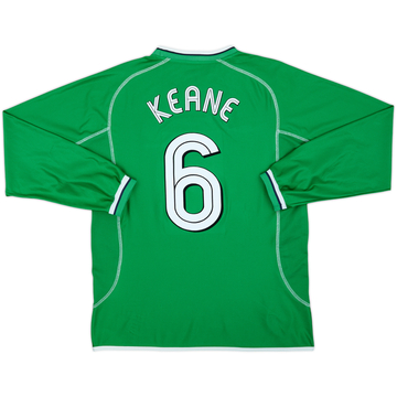 2001-03 Ireland Home L/S Shirt Keane #6 - 8/10 - (L)