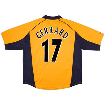 2000-02 Liverpool Away Shirt Gerrard #17 - 9/10 - (XL)