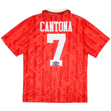 1992-94 Manchester United Home Shirt Cantona #7 - 9/10 - (M)
