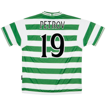 1999-01 Celtic Home Shirt Petrov #19 - 8/10 - (XXL)