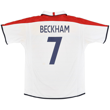 2003-05 England Home Shirt Beckham #7 - 6/10 - (L)