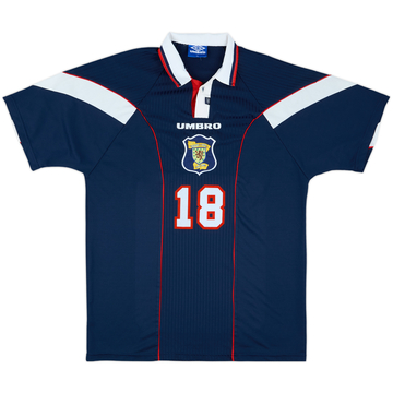 1996-98 Scotland Match Issue Home Shirt #18
