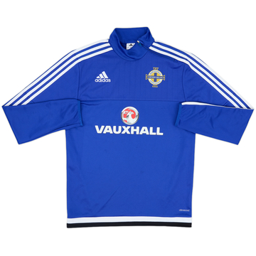 2016-17 Northern Ireland adidas 1/4 Zip Drill Top - 8/10 - (S)